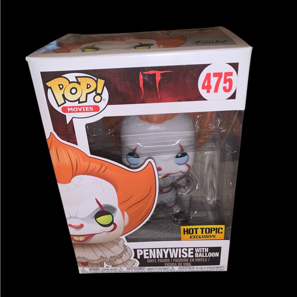VaultedHot Topic Exclusive IT Pennywise w/Balloon(Bloody) Blue Eyes Funko Pop